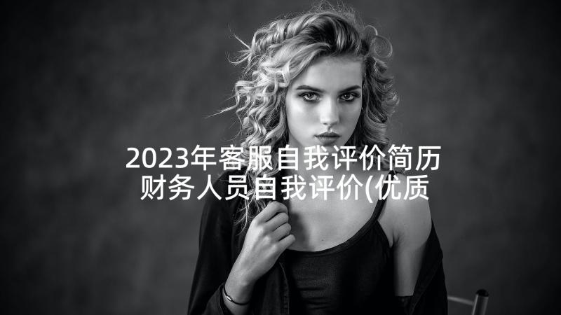 2023年客服自我评价简历 财务人员自我评价(优质10篇)