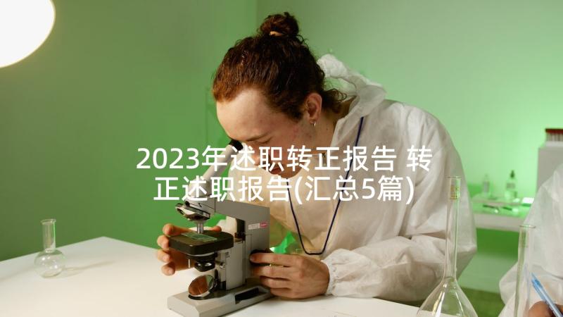 2023年述职转正报告 转正述职报告(汇总5篇)