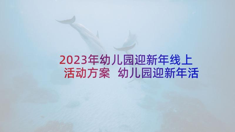 2023年幼儿园迎新年线上活动方案 幼儿园迎新年活动方案(优秀5篇)