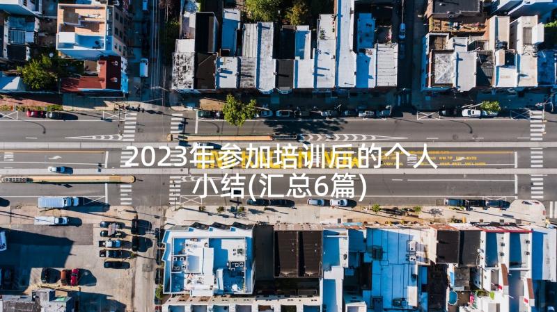 2023年参加培训后的个人小结(汇总6篇)