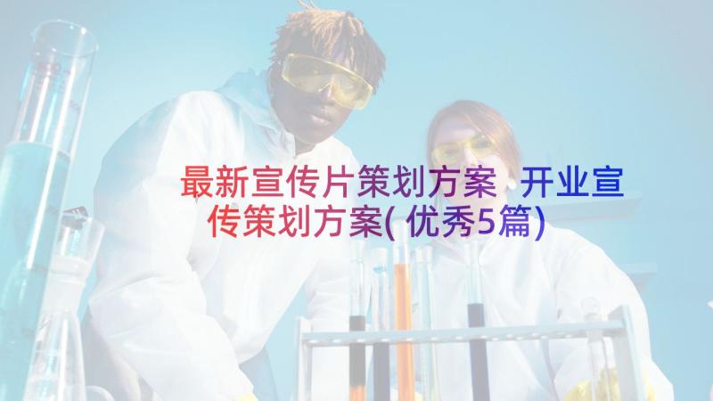 最新宣传片策划方案 开业宣传策划方案(优秀5篇)