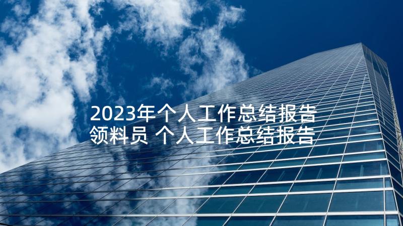 2023年个人工作总结报告领料员 个人工作总结报告(模板5篇)