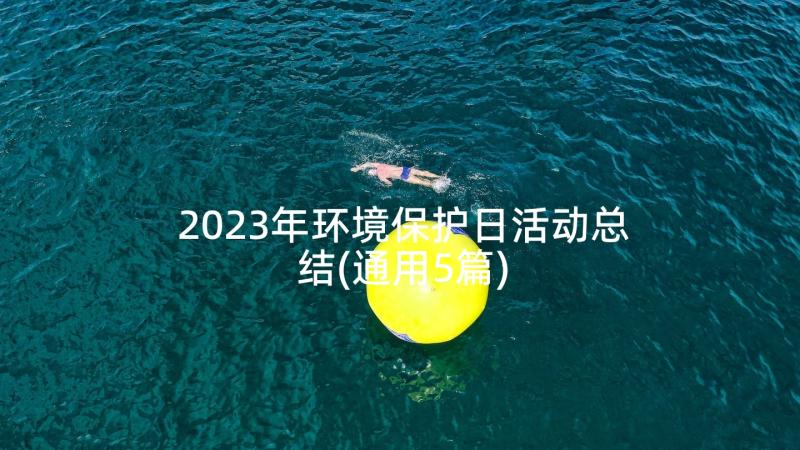 2023年环境保护日活动总结(通用5篇)