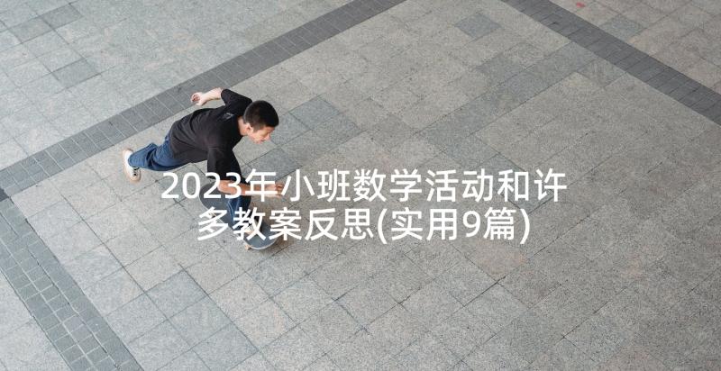 2023年小班数学活动和许多教案反思(实用9篇)