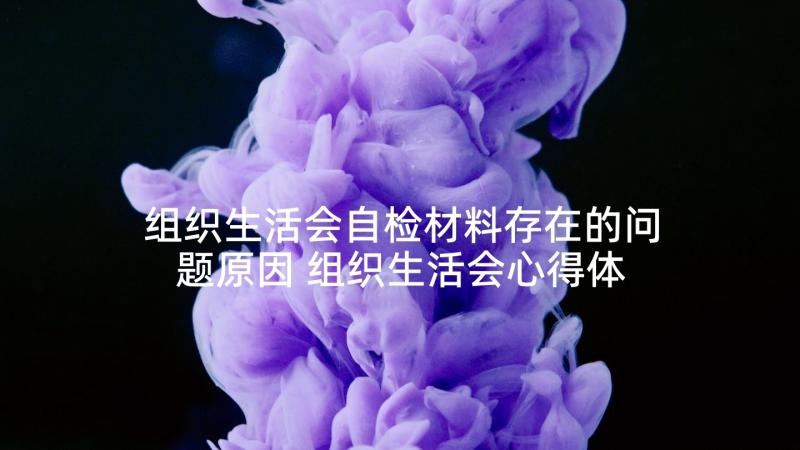 组织生活会自检材料存在的问题原因 组织生活会心得体会组织生活会心得(精选10篇)