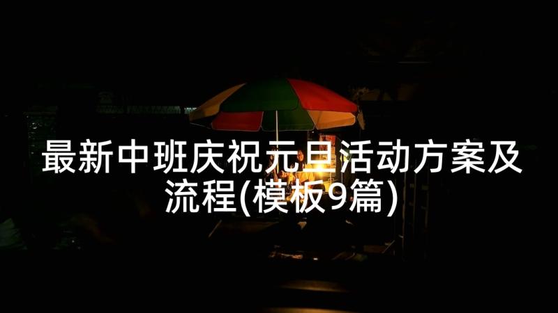 最新中班庆祝元旦活动方案及流程(模板9篇)