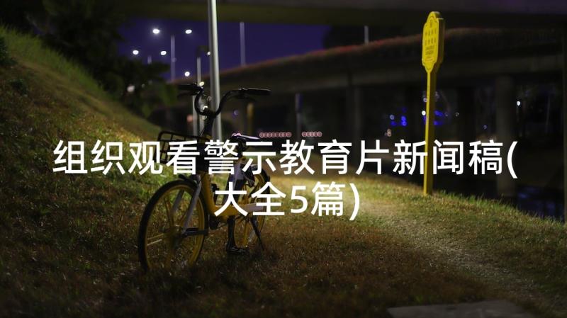 组织观看警示教育片新闻稿(大全5篇)