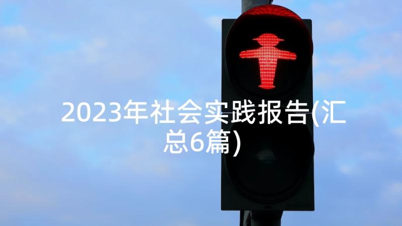 2023年社会实践报告(汇总6篇)