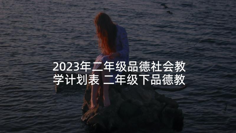 2023年二年级品德社会教学计划表 二年级下品德教学计划(汇总9篇)