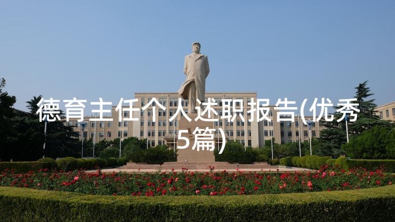 德育主任个人述职报告(优秀5篇)