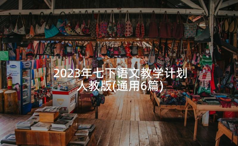 2023年七下语文教学计划人教版(通用6篇)