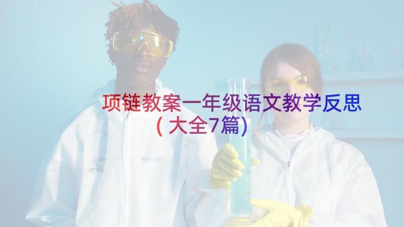 项链教案一年级语文教学反思(大全7篇)