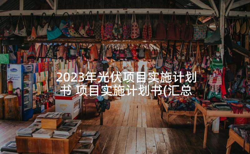 2023年光伏项目实施计划书 项目实施计划书(汇总5篇)