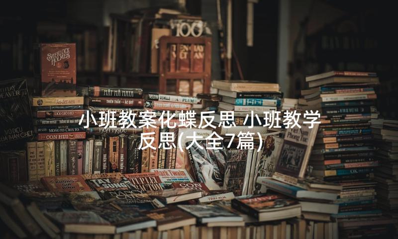 小班教案化蝶反思 小班教学反思(大全7篇)