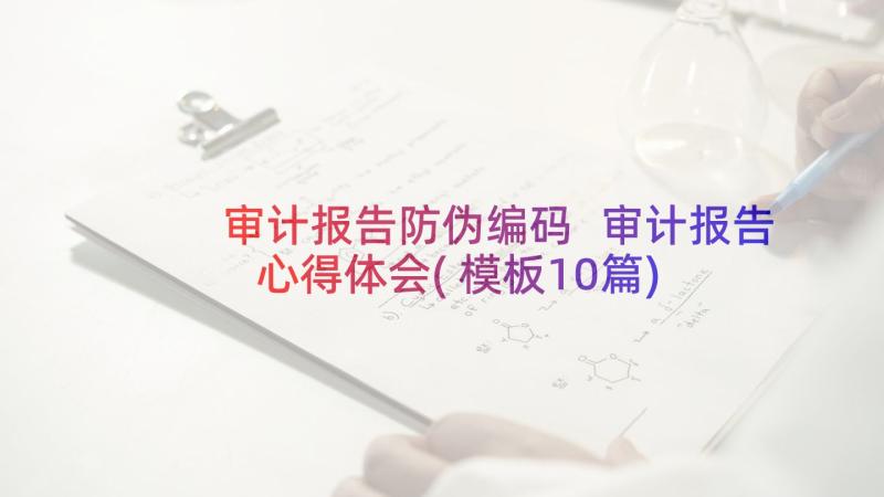 审计报告防伪编码 审计报告心得体会(模板10篇)