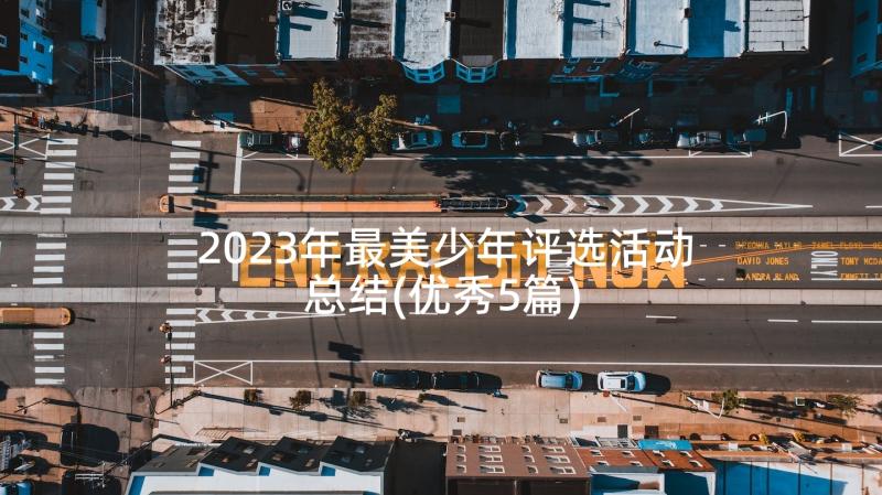 2023年最美少年评选活动总结(优秀5篇)