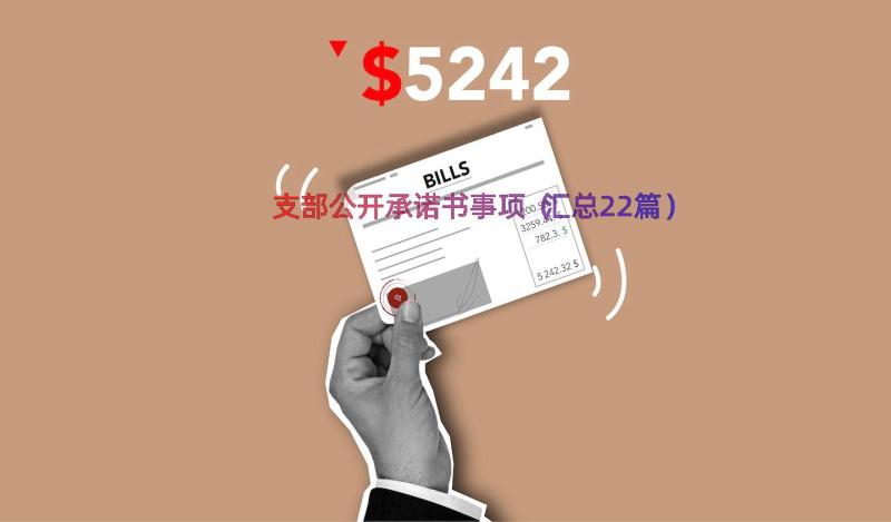 支部公开承诺书事项（汇总22篇）