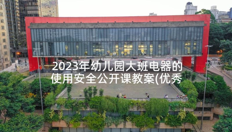 2023年幼儿园大班电器的使用安全公开课教案(优秀7篇)