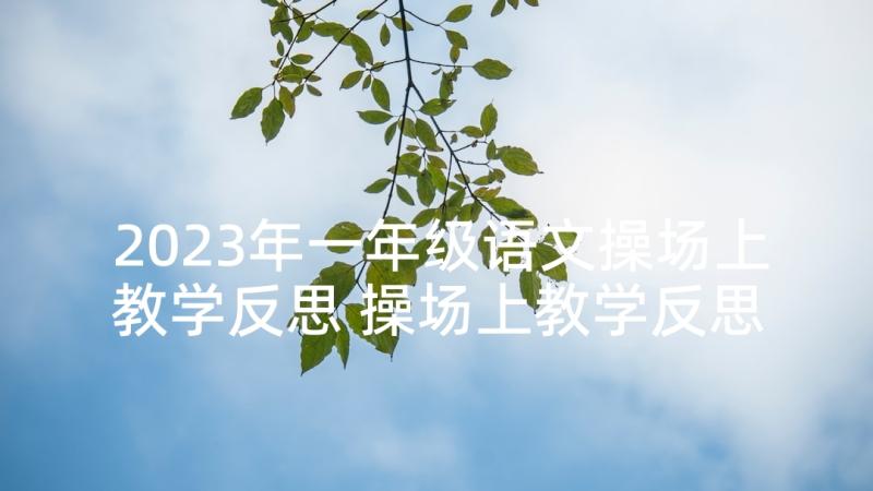 2023年一年级语文操场上教学反思 操场上教学反思(汇总9篇)