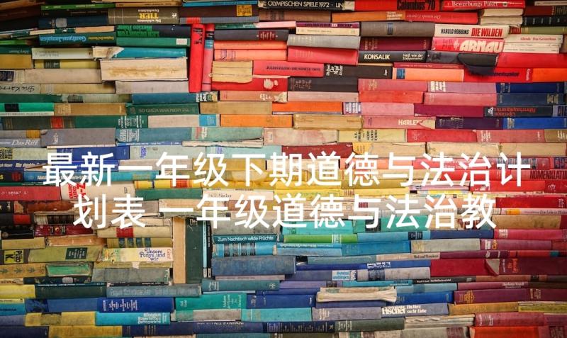 最新一年级下期道德与法治计划表 一年级道德与法治教学计划(实用5篇)