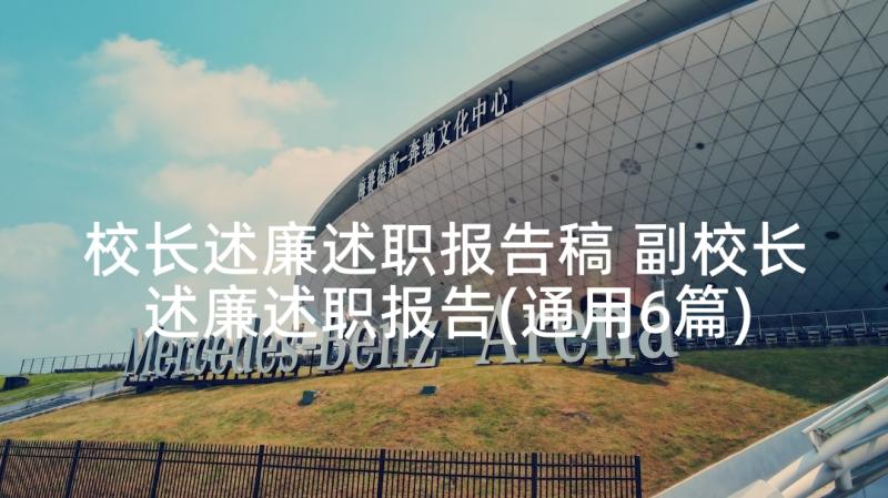 校长述廉述职报告稿 副校长述廉述职报告(通用6篇)