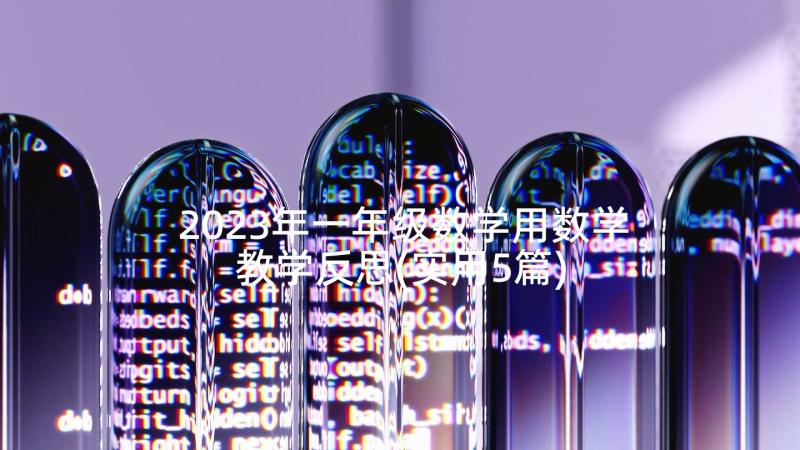 2023年一年级数学用数学教学反思(实用5篇)