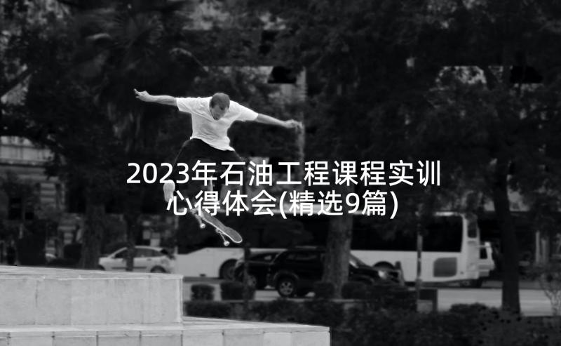 2023年石油工程课程实训心得体会(精选9篇)