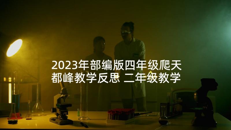 2023年部编版四年级爬天都峰教学反思 二年级教学反思(优秀7篇)