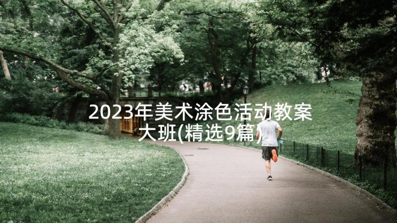 2023年美术涂色活动教案大班(精选9篇)