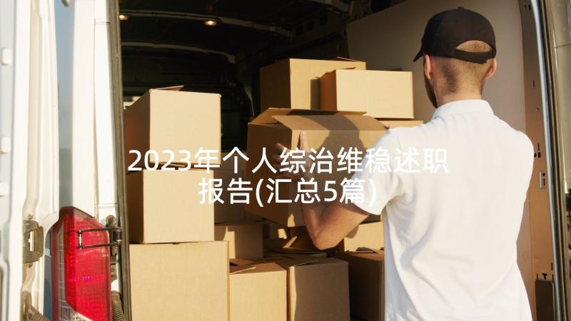 2023年个人综治维稳述职报告(汇总5篇)