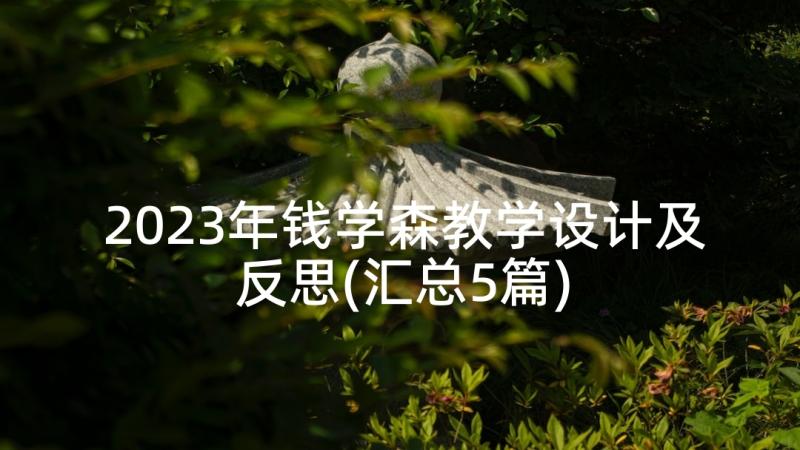 2023年钱学森教学设计及反思(汇总5篇)