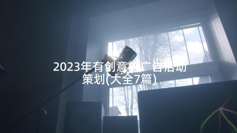 2023年有创意的广告活动策划(大全7篇)