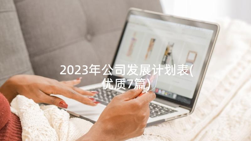 2023年公司发展计划表(优质7篇)