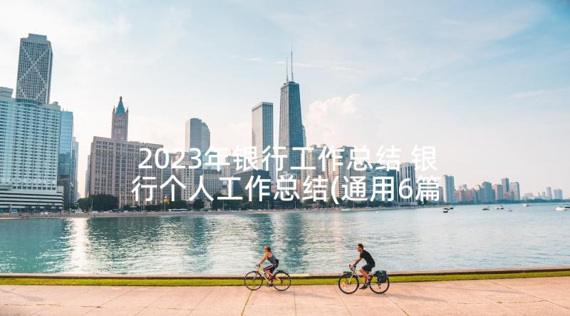 2023年银行工作总结 银行个人工作总结(通用6篇)