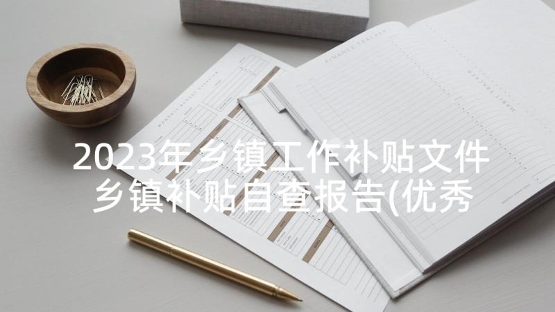 2023年乡镇工作补贴文件 乡镇补贴自查报告(优秀5篇)