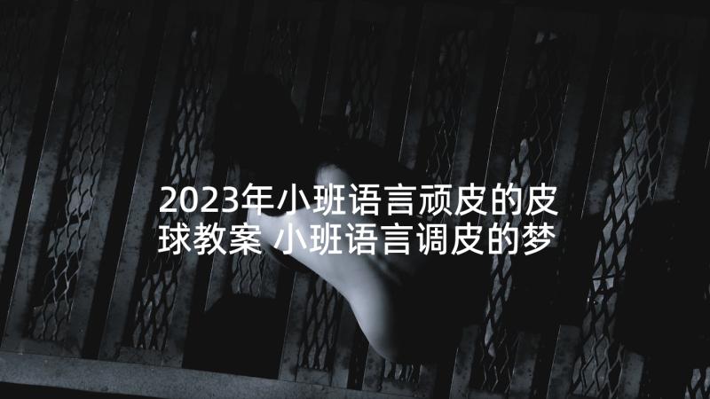 2023年小班语言顽皮的皮球教案 小班语言调皮的梦教案(通用5篇)