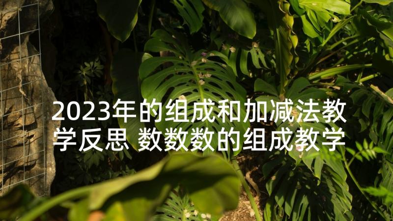 2023年的组成和加减法教学反思 数数数的组成教学反思(通用5篇)