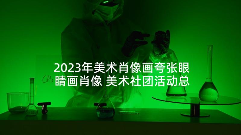 2023年美术肖像画夸张眼睛画肖像 美术社团活动总结心得体会(通用8篇)