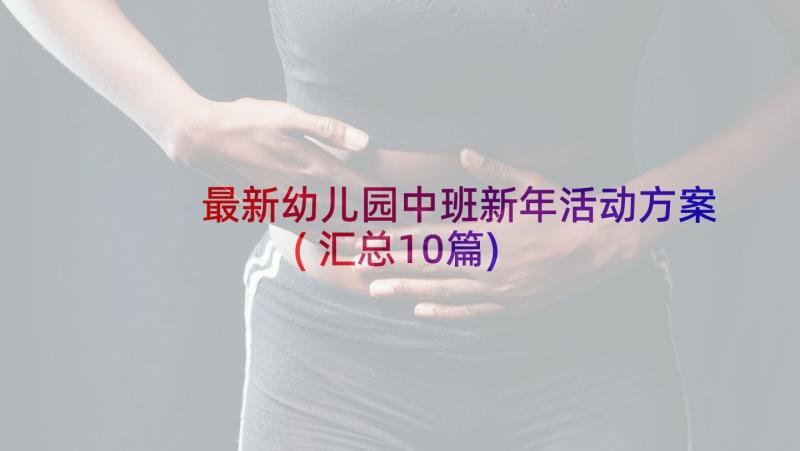 最新幼儿园中班新年活动方案(汇总10篇)