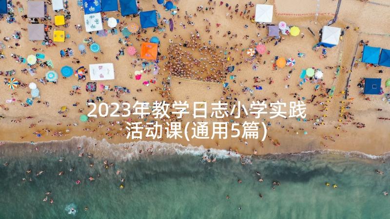 2023年教学日志小学实践活动课(通用5篇)