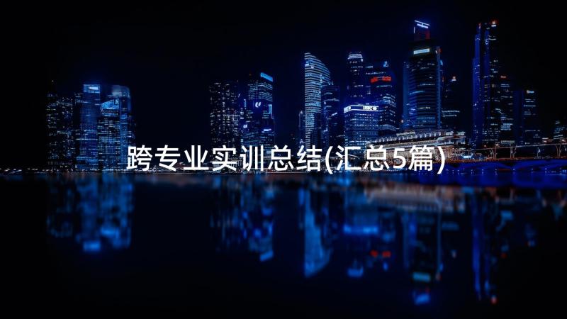 跨专业实训总结(汇总5篇)