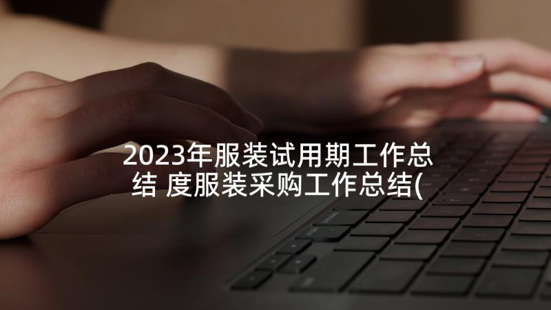 2023年服装试用期工作总结 度服装采购工作总结(优质5篇)