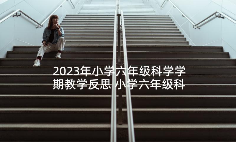 2023年小学六年级科学学期教学反思 小学六年级科学教学反思(优秀7篇)