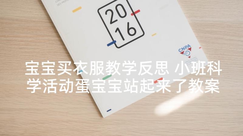 宝宝买衣服教学反思 小班科学活动蛋宝宝站起来了教案(通用5篇)