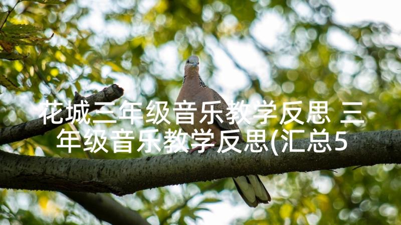 花城三年级音乐教学反思 三年级音乐教学反思(汇总5篇)