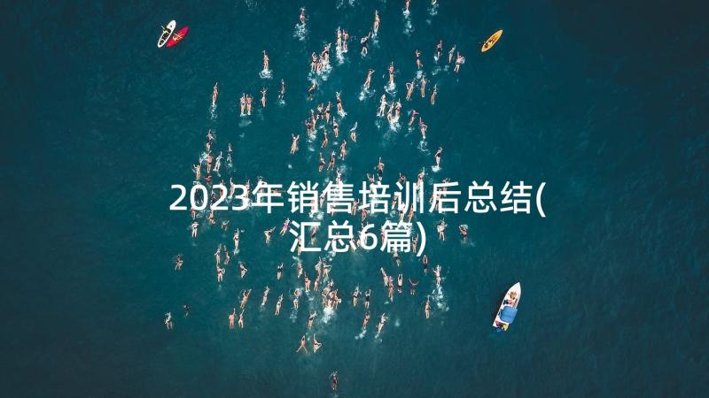 2023年销售培训后总结(汇总6篇)