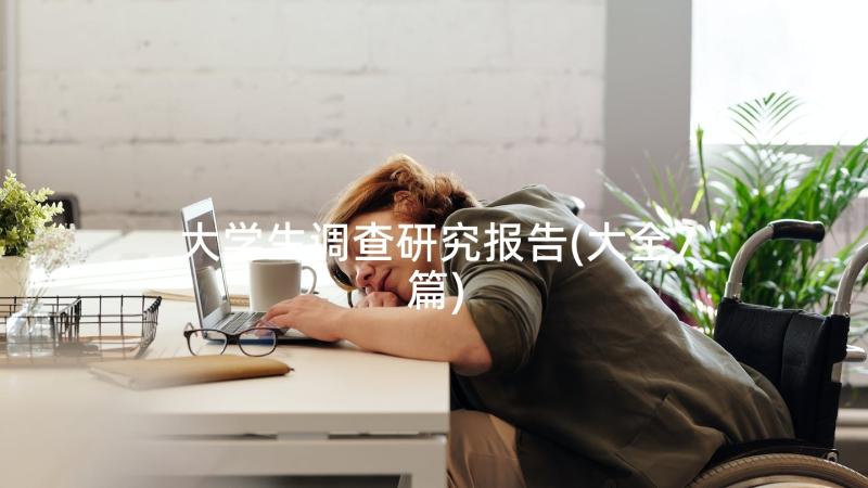 大学生调查研究报告(大全7篇)