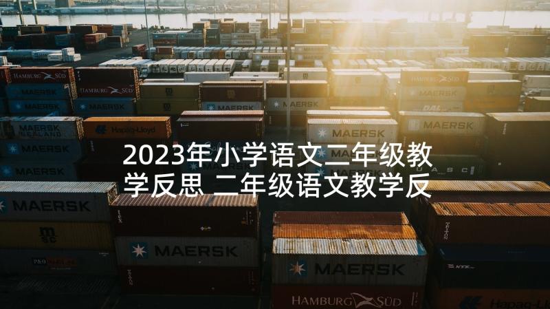 2023年小学语文二年级教学反思 二年级语文教学反思(大全8篇)