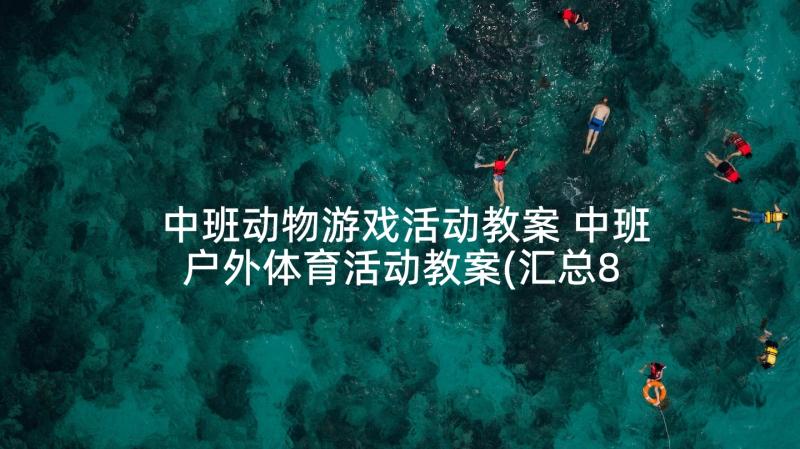 中班动物游戏活动教案 中班户外体育活动教案(汇总8篇)