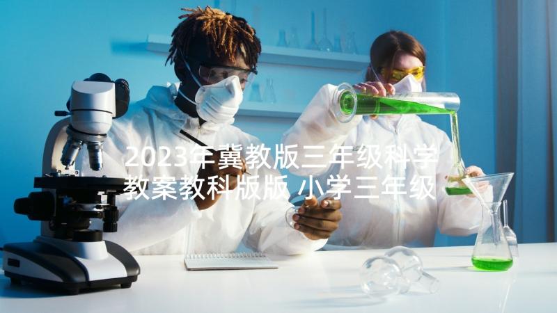 2023年冀教版三年级科学教案教科版版 小学三年级科学土壤的保护教学反思(精选5篇)